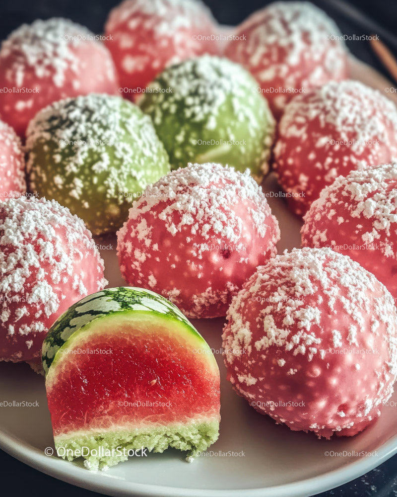 Watermelon and Fruit Spheres Colorful Summer Treats with Popcorn-like Coating