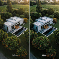 interior photography edit with Architecture Film Grain Lightroom presets