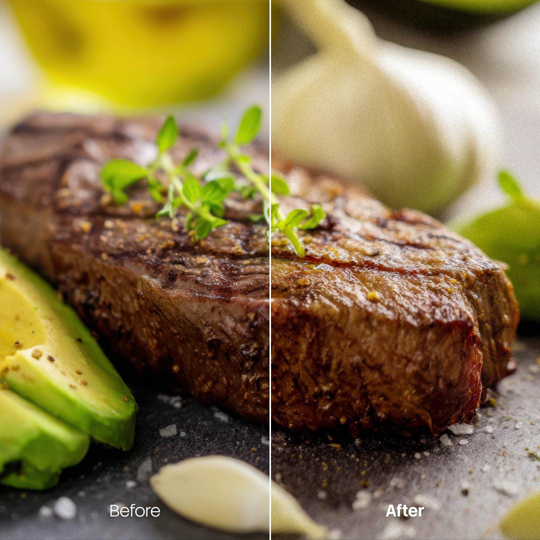 Food Photography XMP presets color grading preview