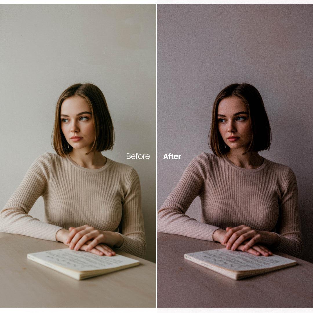 Retro Grain XMP presets color grading preview