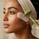 Relaxing Jade Roller Facial Massage for Healthy Glowing Skin