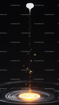 Liquid Droplet Splash Impact Over a Water Surface in Action