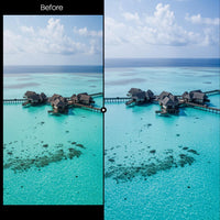 coastal photography edit with Water Tones Lightroom presets