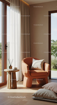 Cozy Corner with Modern Armchair and Natural Light