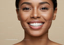Close up of smiling woman with radiant healthy skin