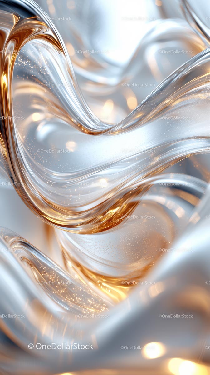 Elegant Silver and Gold Metallic Swirls for Luxury Backgrounds