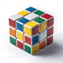 Colorful Rubik's Cube with Bright Multicolor Sides for Brain Teasers