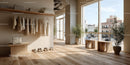 Stylish Boutique with Natural Light and Wooden Decor