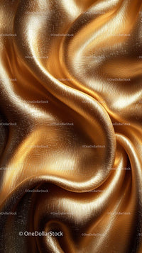 Luxurious Gold Silk Fabric Close-Up for Elegant Backgrounds