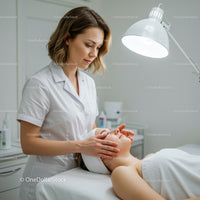 Professional Facial Skin Rejuvenation Treatment with Expert Woman