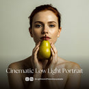 Cinematic Low Light Portrait Lightroom presets cover preview