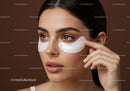 Young Woman with Under Eye Patches for Skin Rejuvenation and Beauty