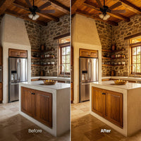 color grading preview with Warm Kitchen LUT Pack