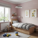 Child's Bedroom with Pink Walls and Playful Decor