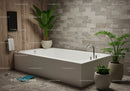 Luxurious Modern Bathroom with Green Plants and Natural Decor