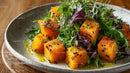 Fresh Roasted Sweet Potato and Mixed Greens Salad
