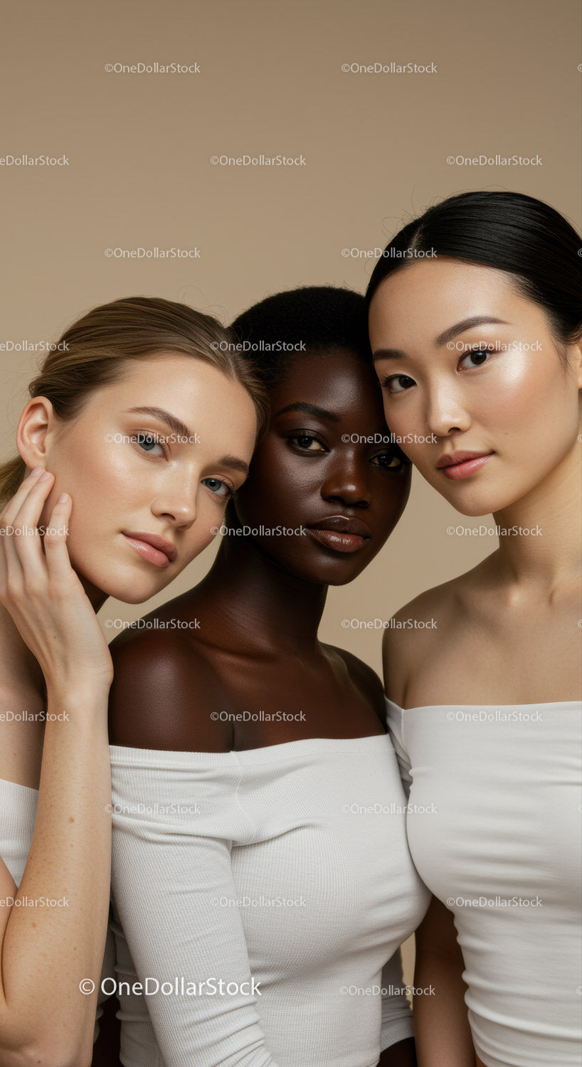 Różnorodny portret kobiety o eleganckim stylu i naturalnym pięknie