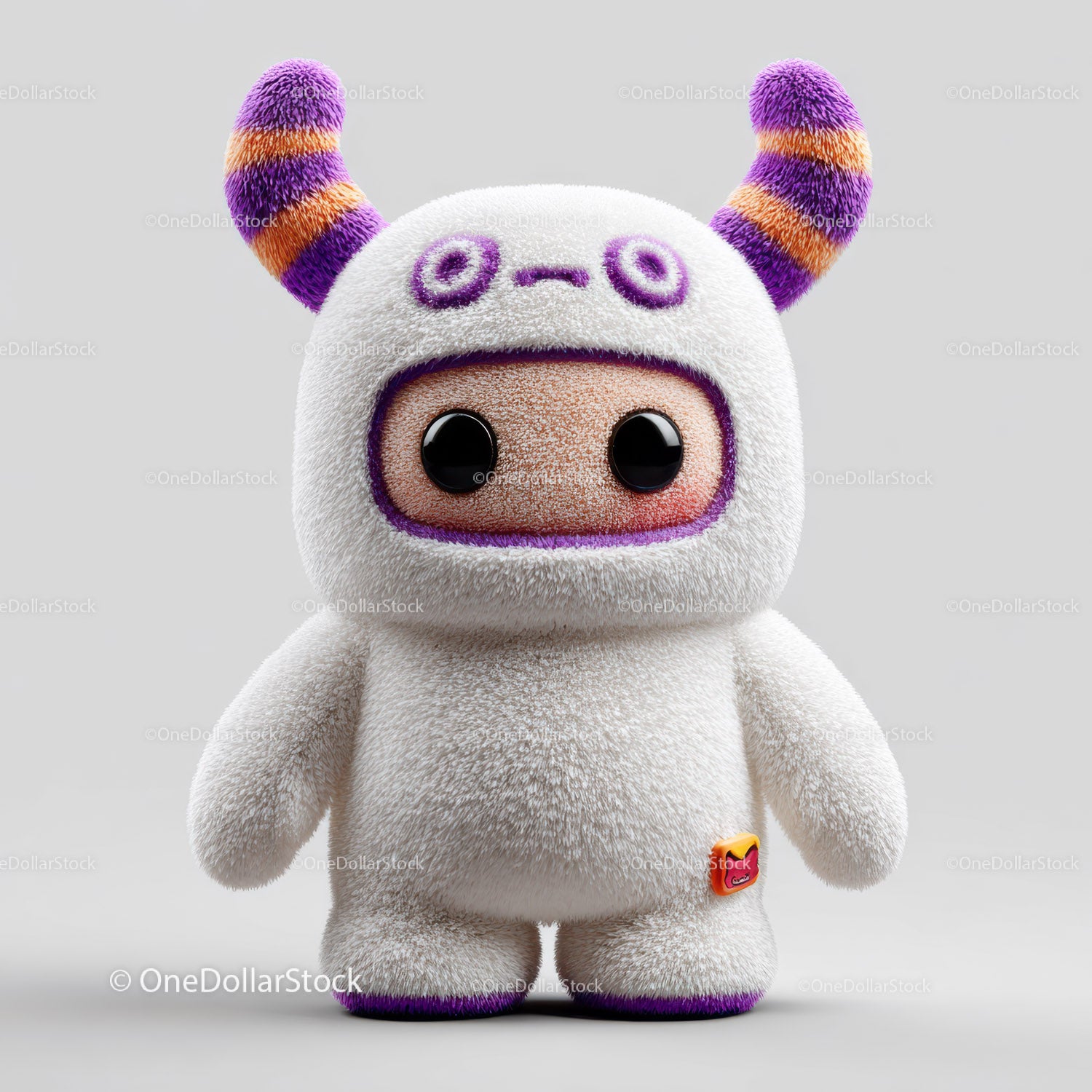 Futuristic Toy Robot with Large Eyes and Bunny Ears for Kids