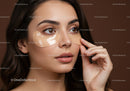 Young Woman Applying Collagen Face Mask for Skin Rejuvenation