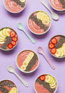 Healthy Smoothie Bowls with Chia Seeds and Fresh Fruit