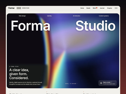 Forma Studio – Website Template for AI Agents