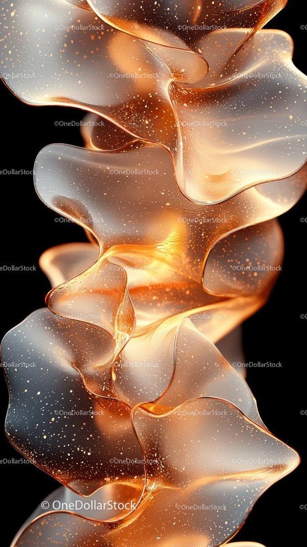 Elegant Gold and Silver Fluid Shapes for Modern Abstract Background