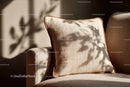Beige Upholstered Armchair with Cushion in Modern Living Room