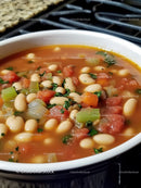 Delicious Vegetable Soup with Beans and Fresh Herbs