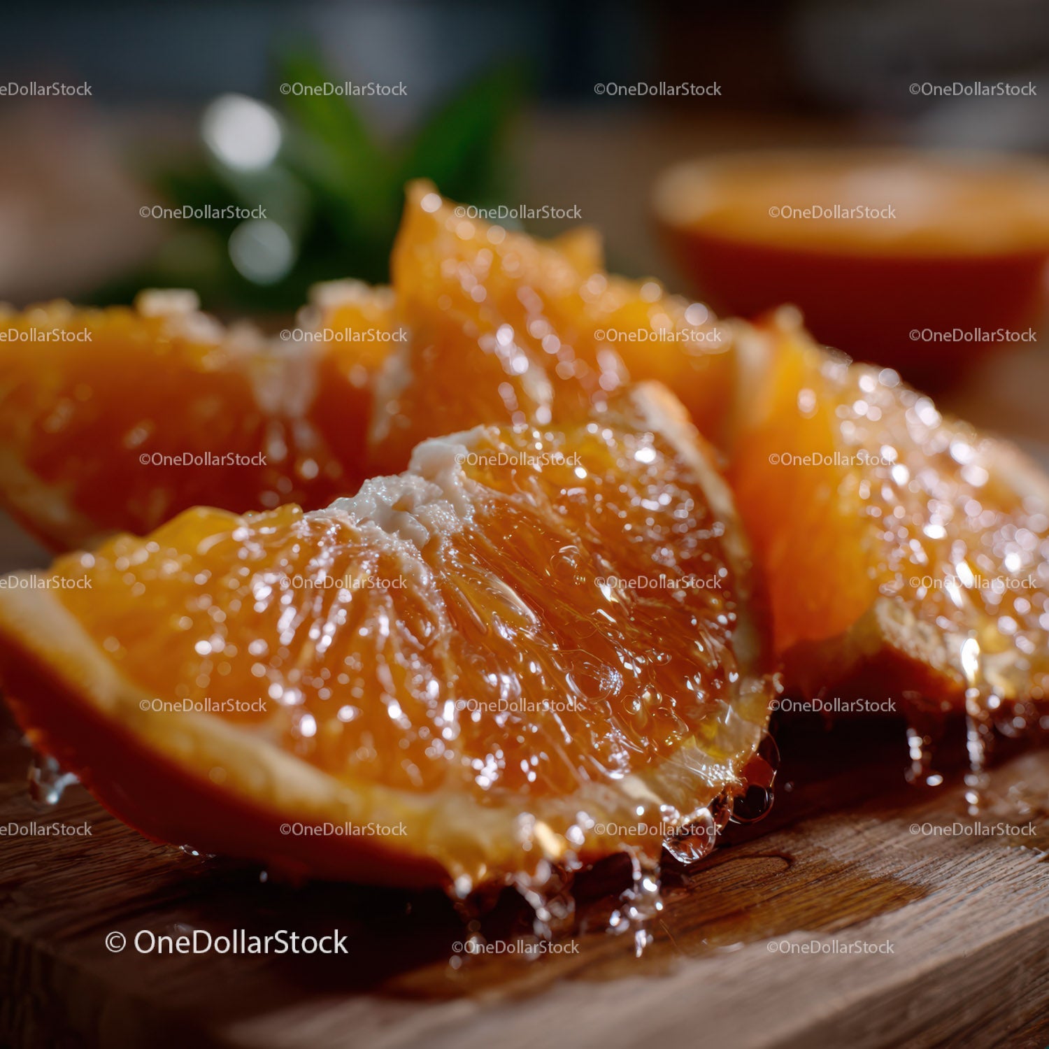 Fresh Orange Slices in Vibrant Citrus Display
