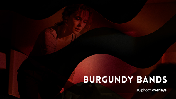 Burgundy Bands Overlays (16 JPG files)