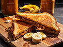 Peanut Butter and Banana Toast Open-Faced Sandwich