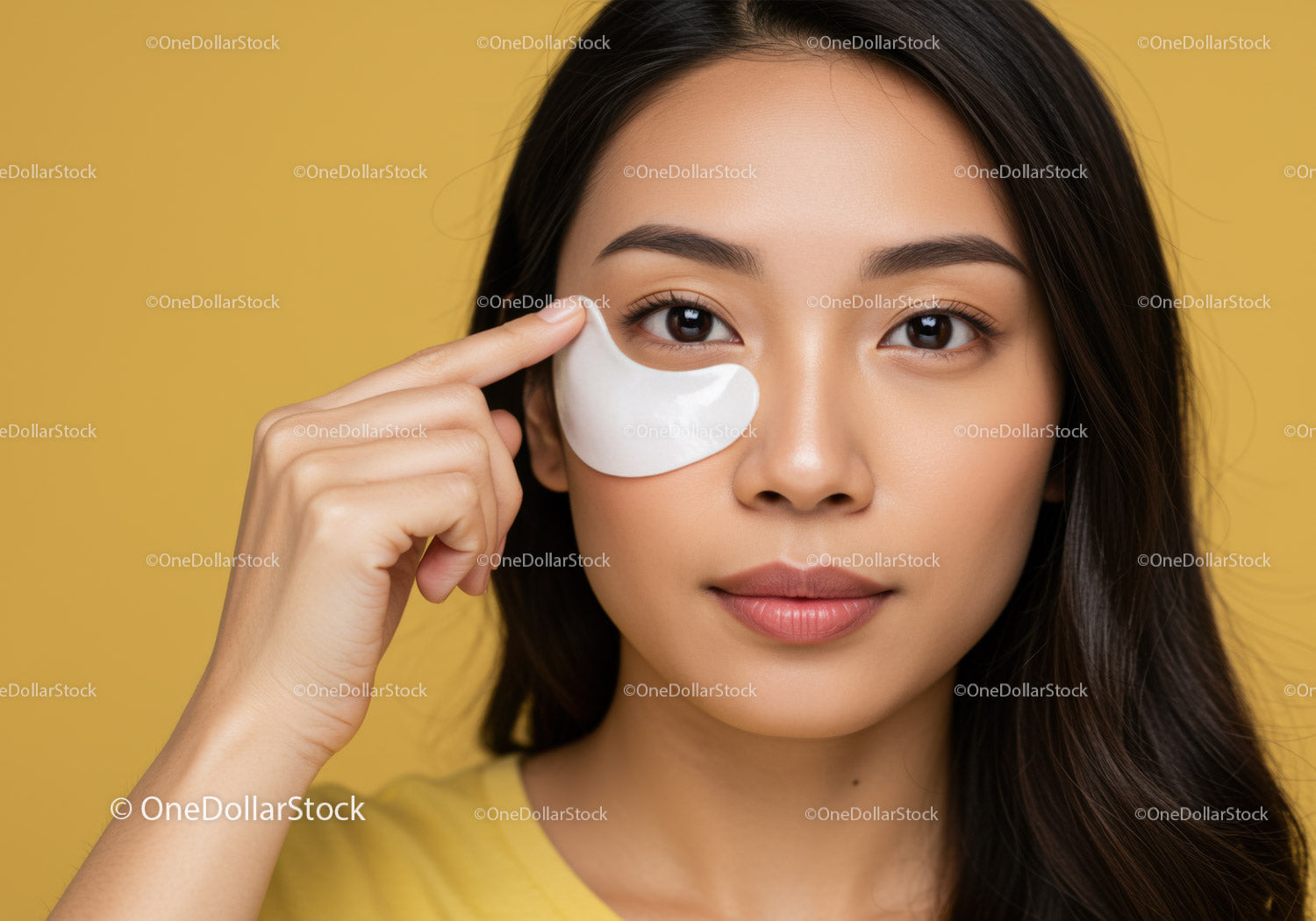 Young Woman Applying Eye Cream for Skincare Routine