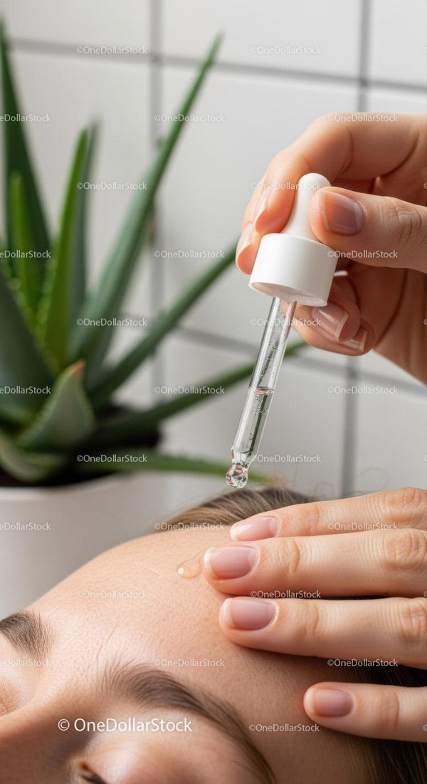 Nakładanie olejku do twarzy dla promiennej skóry z pipetą do pielęgnacji
