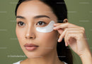 Close-up of Woman Applying Under-eye Patches for Skin Care