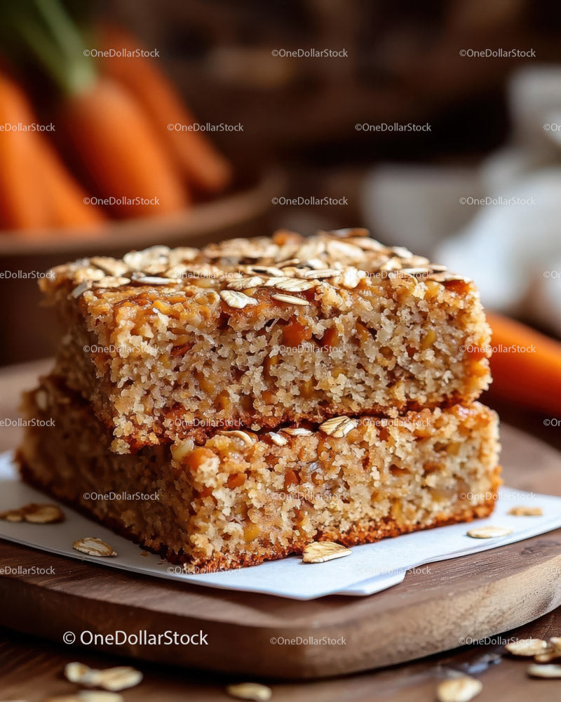 Homemade Caramel Oat Granola Bar with Crunchy Topping