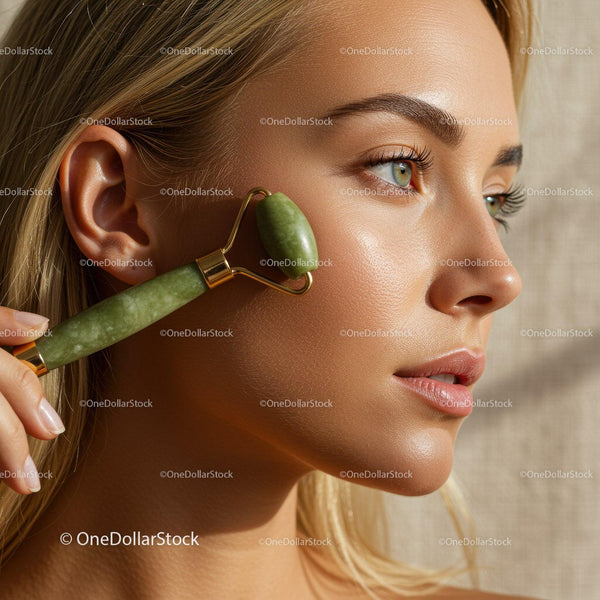 Luxury Facial Rejuvenation with Jade Roller for Glowing Skin