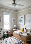 Cozy Kids Bedroom with Wooden Bed and Wall Art Decor