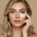 Close-Up of Woman Applying Eye Patch for Skincare Routine