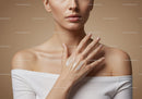 Close-up of a Woman Applying Moisturizer on Her Shoulder for Healthy Skin