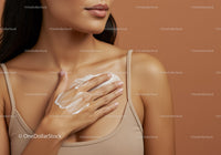 Close-Up of Woman Applying Lotion to Shoulder for Skin Care