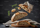 Artisan Sourdough Bread with Fresh Rosemary and Sea Salt