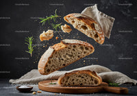 Artisan Sourdough Bread with Fresh Rosemary and Sea Salt