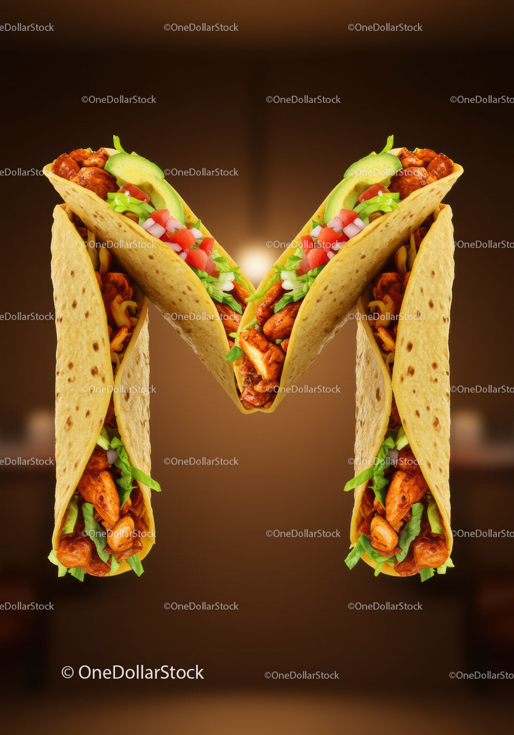 Pyszne tacos z kurczakiem, świeżym awokado i warzywami