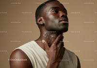 Portrait of a Woman Applying Skincare Cream for Healthy Glowing Skin