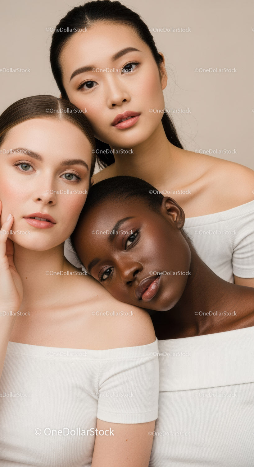 Diverse Women Portraits Showcasing Natural Beauty and Confidence