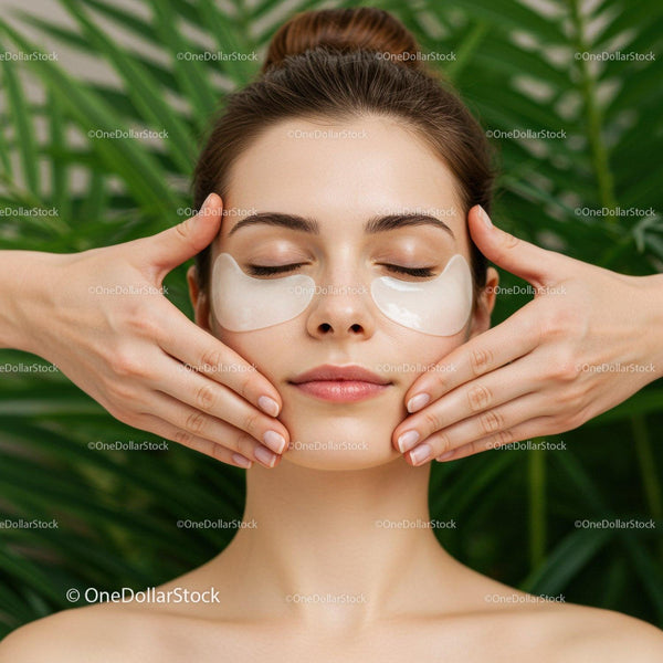Relaxing Facial Massage with Skincare and Spa Atmosphere