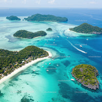 Island Archipelago with Turquoise Water and White Beaches
