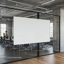 Modern Conference Room with Blank Presentation Board