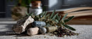 Decorative Zen Stones and Pebbles Arranged Outdoors for Calm and Serenity