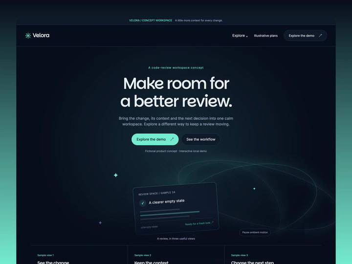 Velora – Website Template for AI Agents